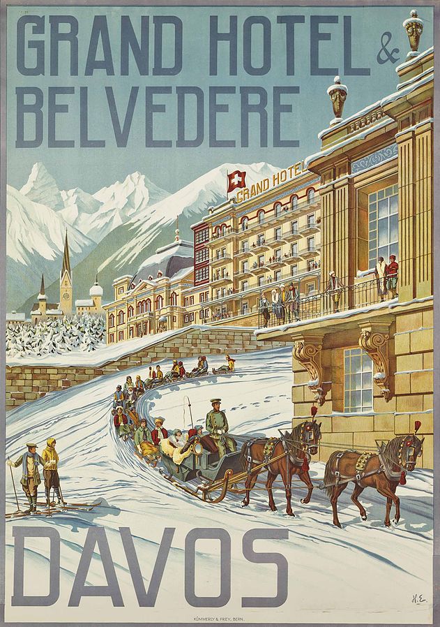 Hans Eggimann - Plakat ‚Grand Hotel & Belvedere, Davos‘ (1905)